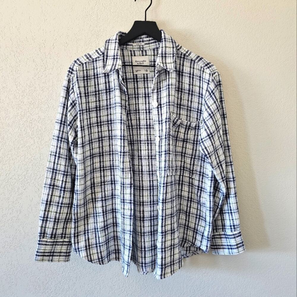 Abercrombie And Fitch Oversized Plaid Shacket - image 1